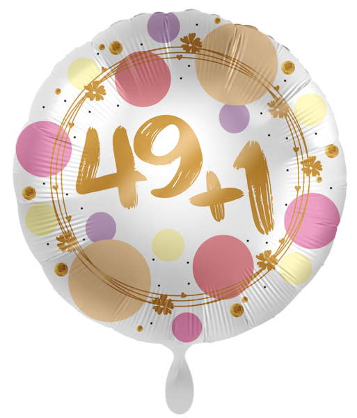 Folienballon - Das Alter ist nur eine Zahl 49+1 - ø 43cm